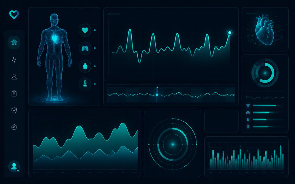GODS BOX analytics dashboard preview with glowing cyan charts